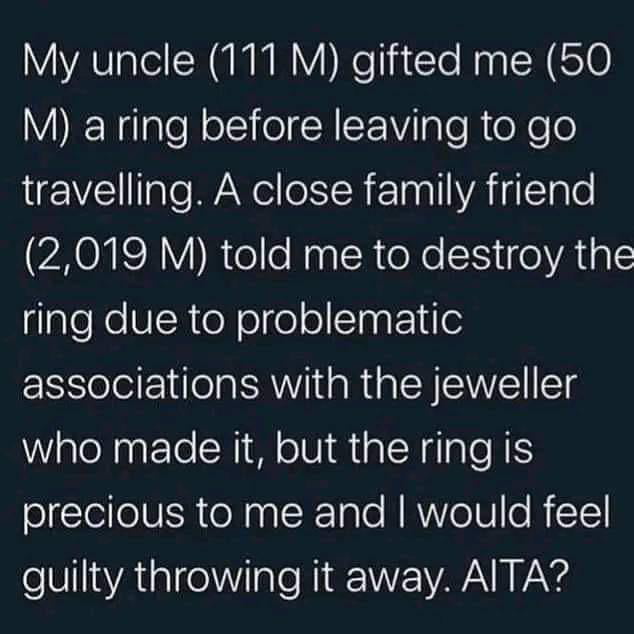 What should he do tho