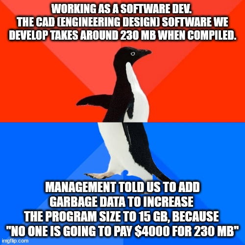 This has been going on for far longer than I've been working here, but every time new devs join the team (like me), management explains why this is "necessary". I imagine this "logic" applies to gaming industry as well