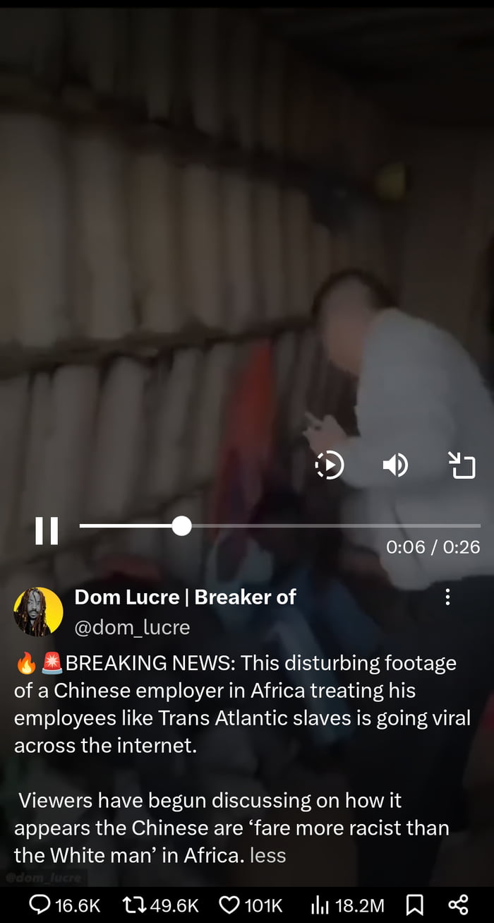 Chinese employer beating African worker going viral nowadays..link in description