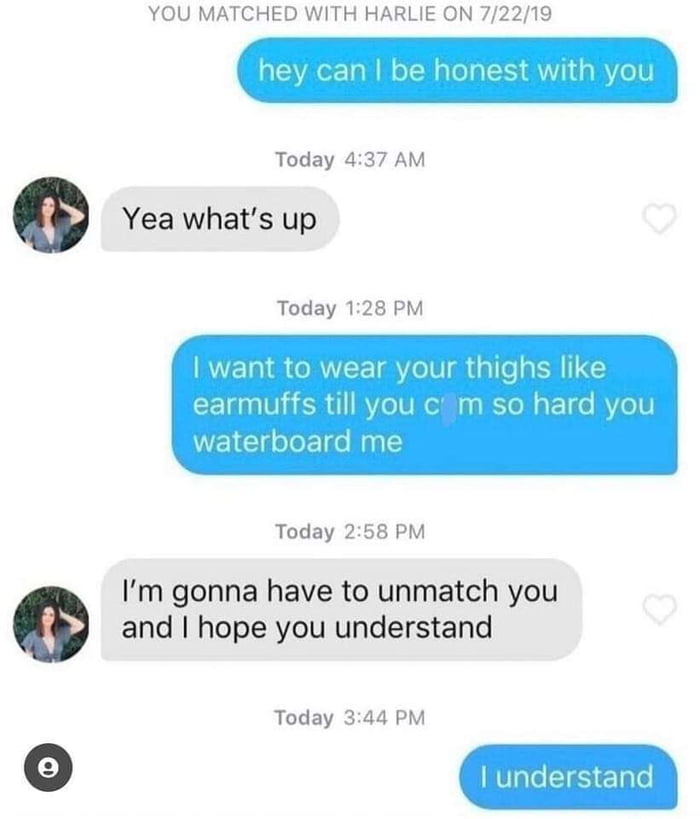 At least he is straight to the point