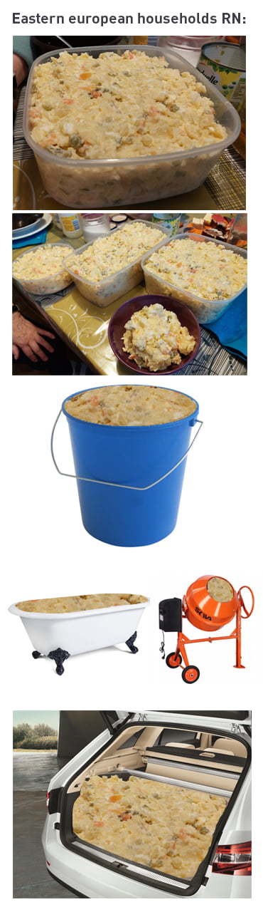 Potato salad. Potato salad everywhere.