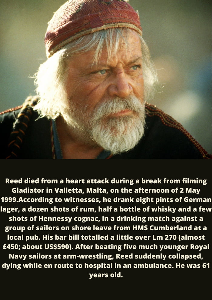 Tragic death of Oliver Reed