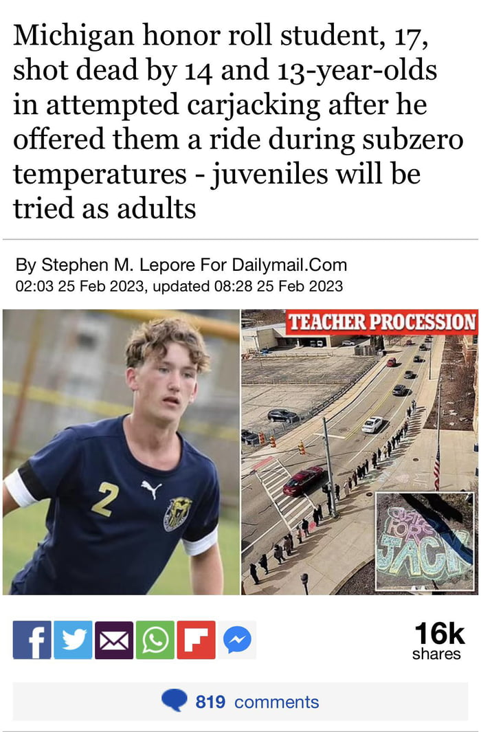 Why does a 13 and 14 year old has a gun?