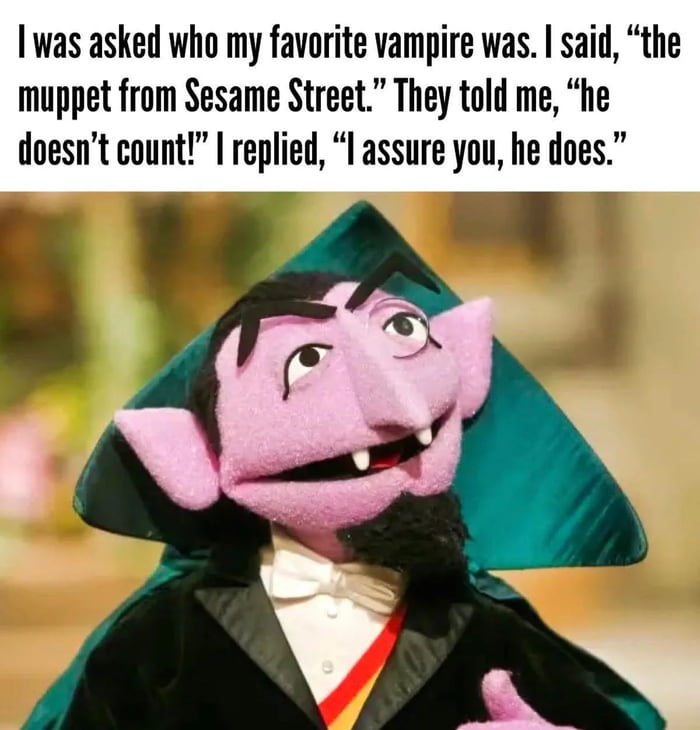 One, two, three, he definitely counts