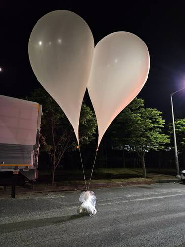 North Korea sent 150 balloons filled with garbage and manure to South Korea. The balloons fell overnight in various locations across the country.