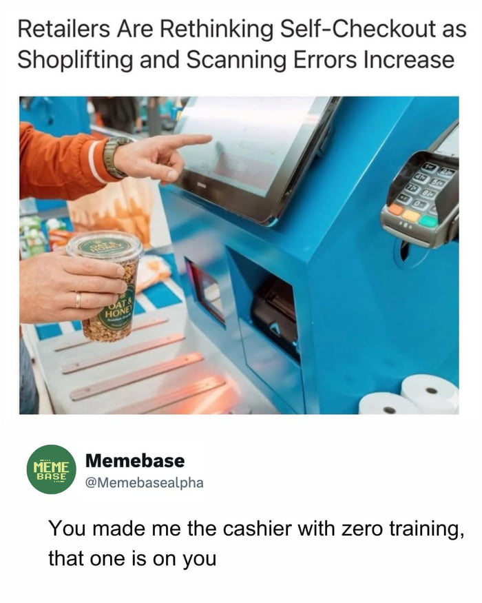 They made us the cashier now they complain about our performance