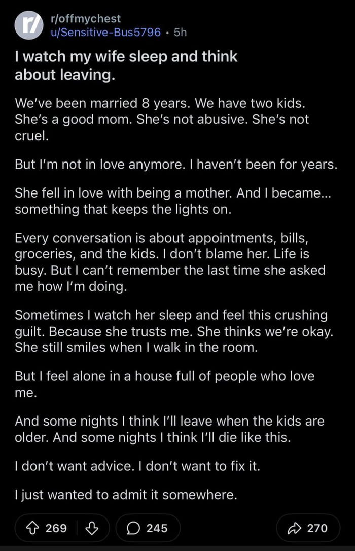 So many people don’t deserve the lives they have.