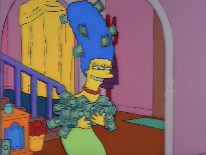 This is the money Marge. Like for good fortune!