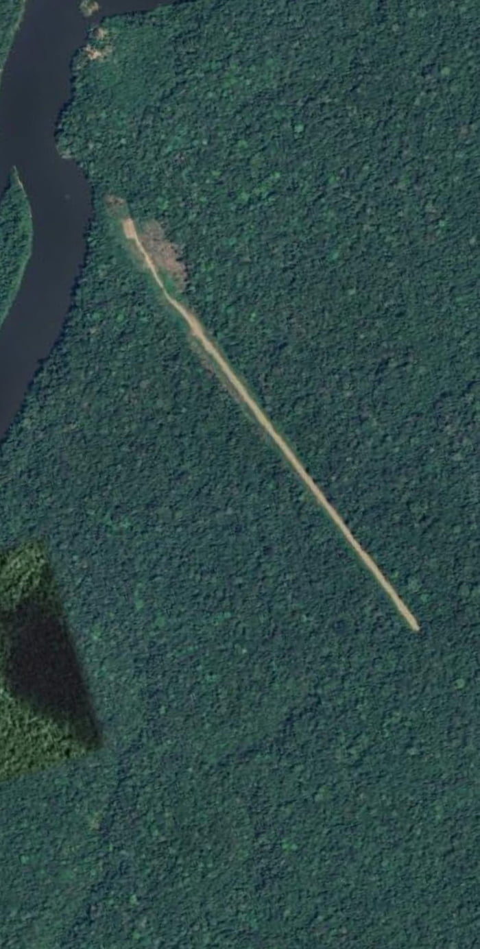 This runway deep in the Amazon rainforest appeared out of nowhere, what do you think it’s used for?