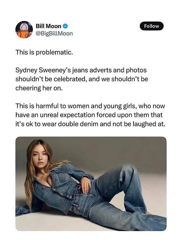 A Canadian tuxedo? In this weather???