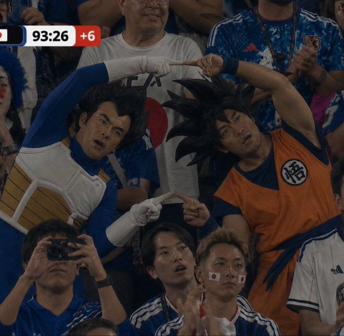Japan fans at the world cup