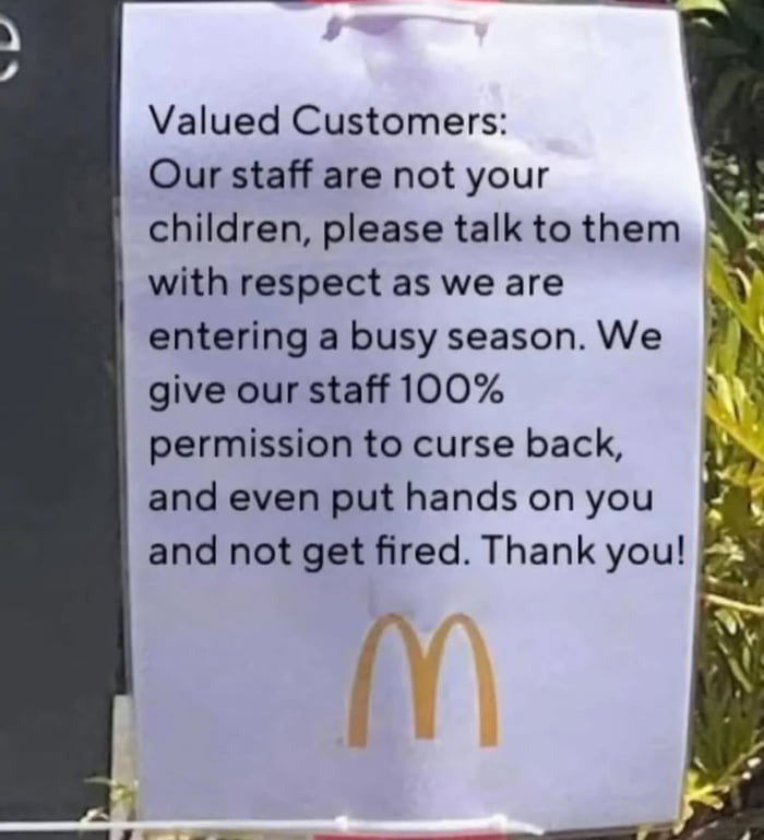 McDonald's management has had enough.