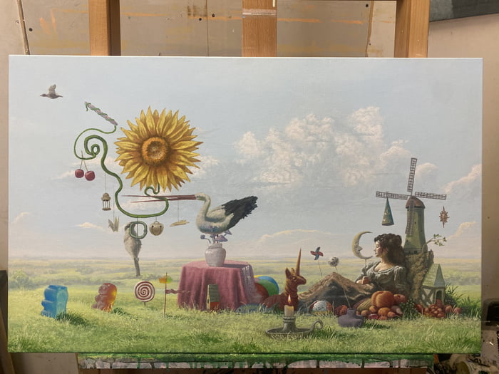 This one goes out to that one guy who said I should keep on posting my paintings . So here’s my latest painting