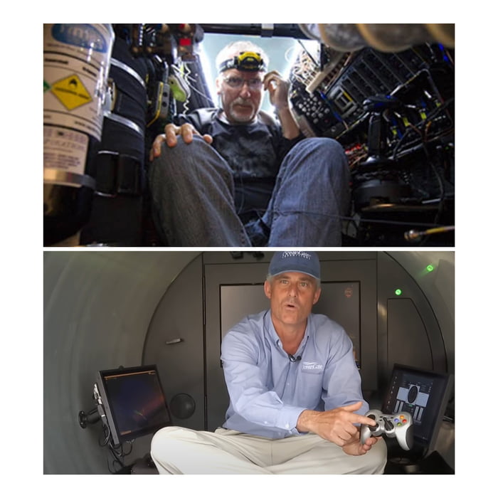 The difference between the controls of James Cameron's submarine and the Titan.