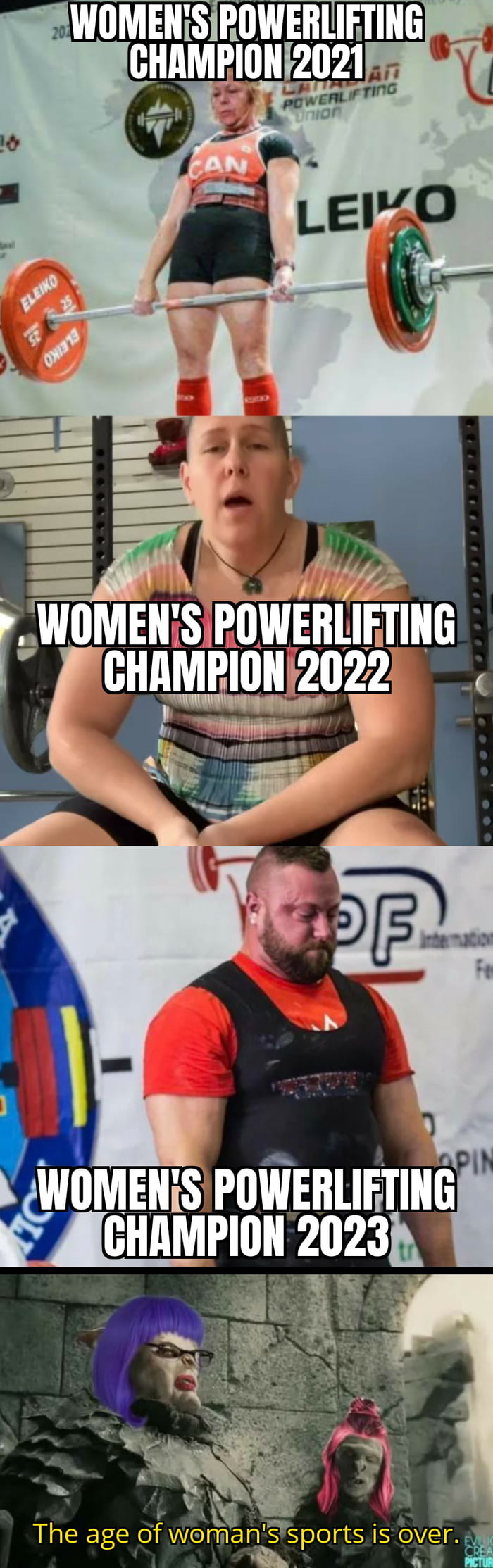 And when everyone is a female athlete...nobody will be.