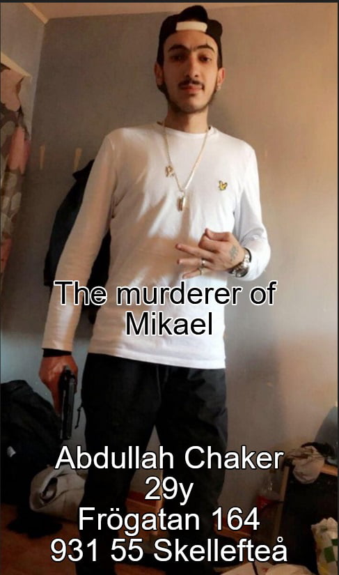 The immigrant that murdered the 39y old infront of his kid in Sweden