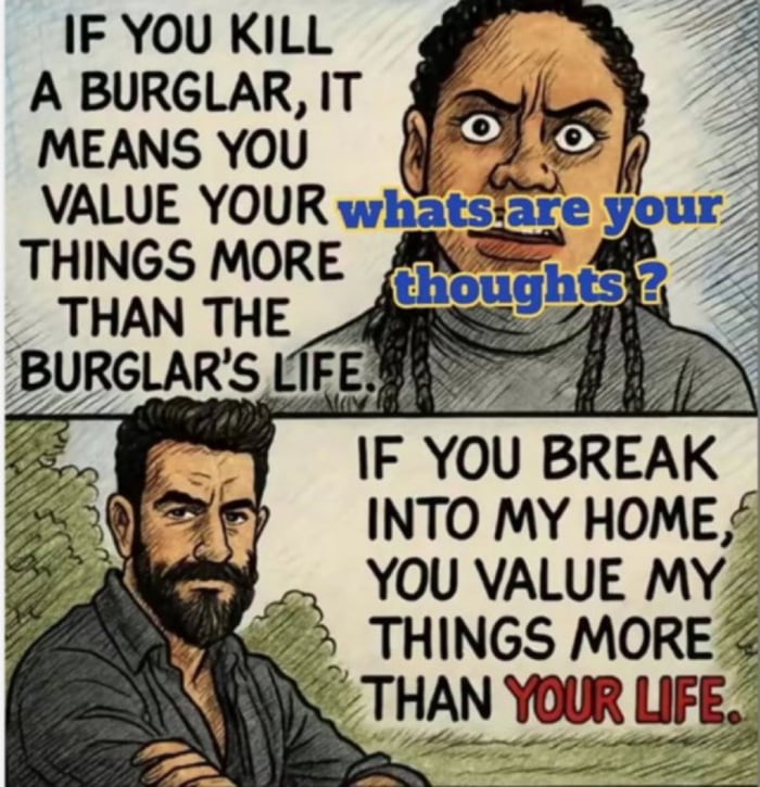 Meanwhile some homeowners are being punished for protecting their life and property.. sad times..