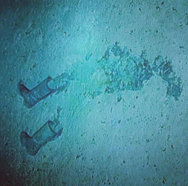Boots and a jacket close to Titanic wreck