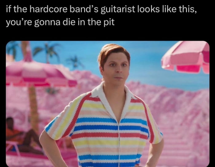 If i see a guitarist like this i leave before the show begins for my safety