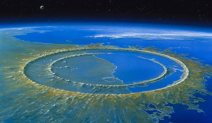 Researchers have discovered a crater 1.5 kilometres beneath the Antarctic ice crust, 482 kilometres in diameter