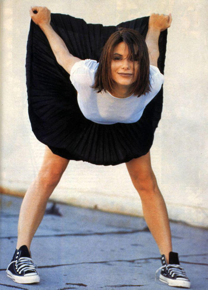 Sandra Bullock serving 90s cool.