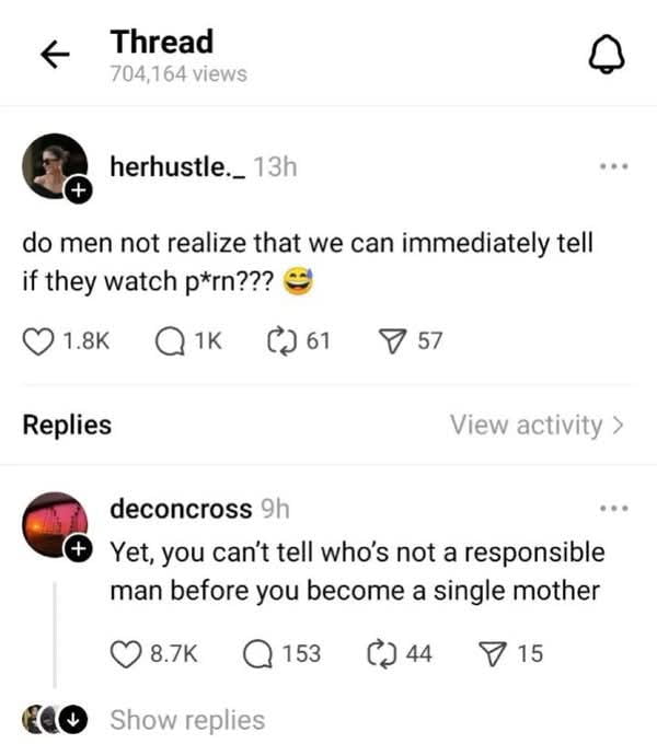 So much for women's intuition.