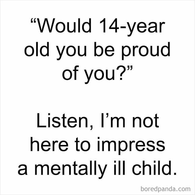 I'm more focused on keeping the mentally ill adult alive really