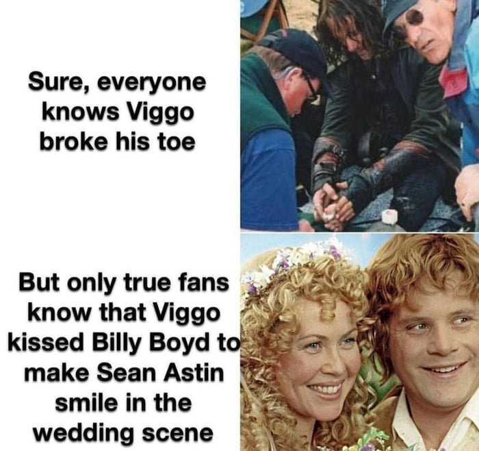 The things they did for the perfect shot. True fan knowledge.