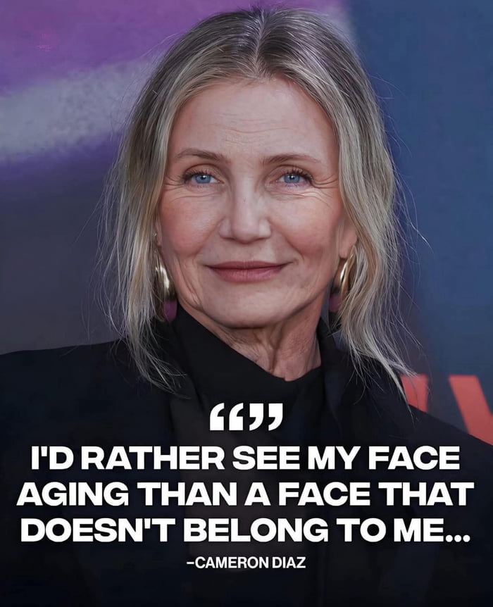 Cameron Diaz dropping wisdom on aging
