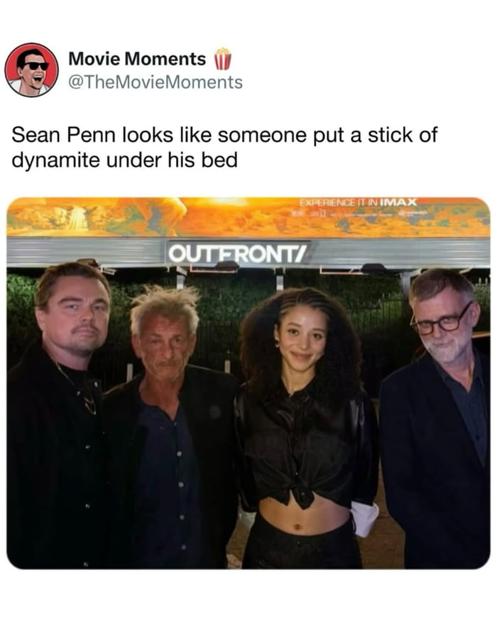 Sean Penn's hair is a whole mood