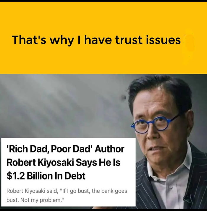 I am poor because my dad is poor.