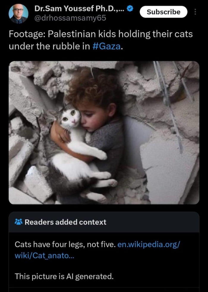 When will we finally get facts about the situation and not propaganda? Why do they even use AI?!