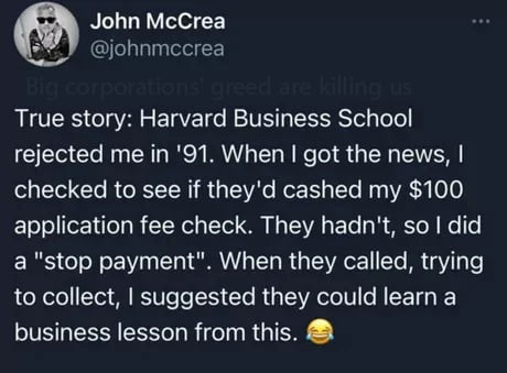 Too smart for Harvard Business School