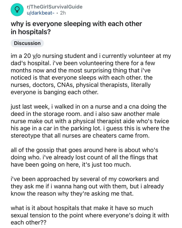 Average hospital experience