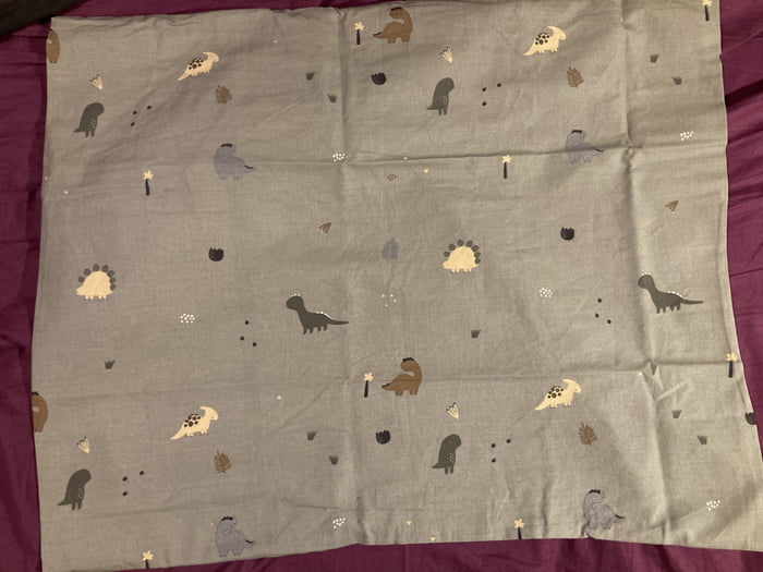 I bought a pillowcase with dinosaurs on. Very happy. I am 51 years old. :-)