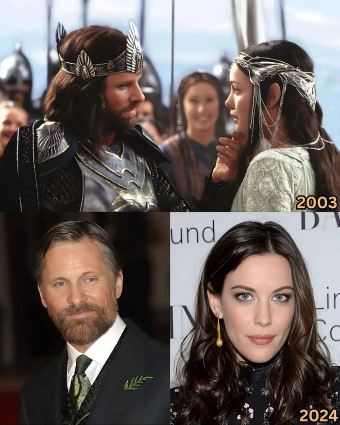 Aragorn and Arwen then and now