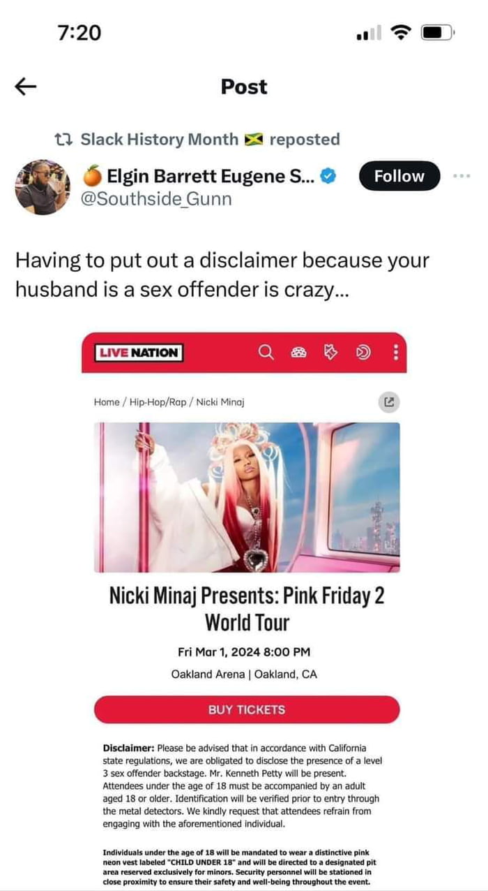 Disclaimer for sex offender Kenneth Petty