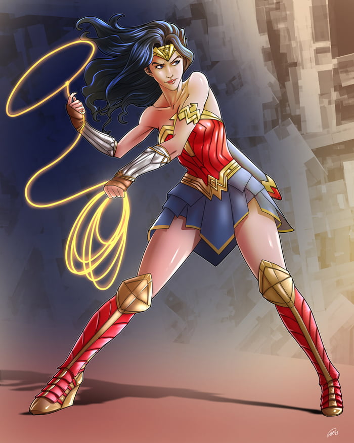 Wonder Woman Fanart For 8 Year-old's Birthday.