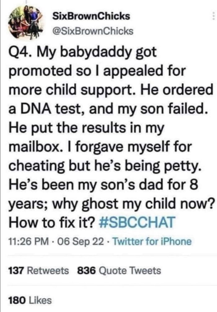 She forgave herself. What’s his problem? Lol