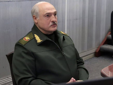 A strange-looking Lukashenko appeared in public to deny rumors that he had been poisoned during his visit to Moscow.