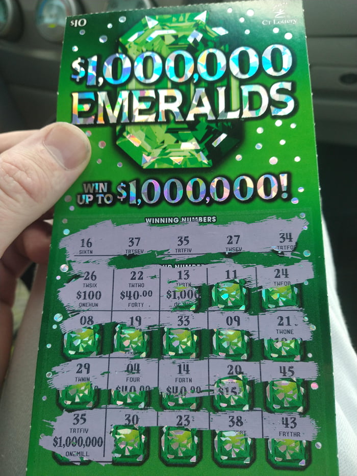 This is what a winning scratch-off ticket looks like