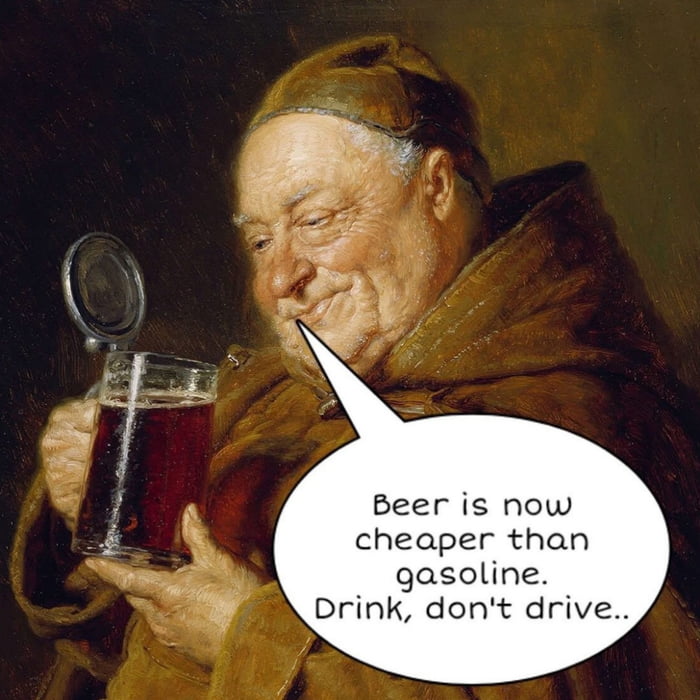 At least I can still afford to buy beer...