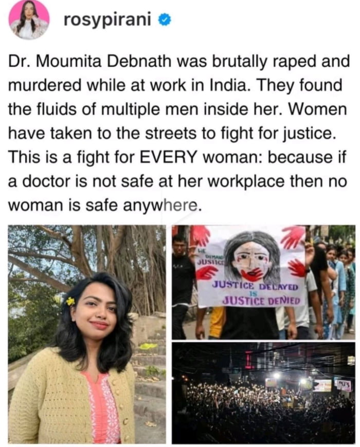 This is Insane. RIP Dr Moumita. Cant believe 18 subhumans, left 113 bit mark, brutàlly killed her.
