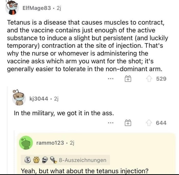 Some people get shots, others get trauma. Either way, everybody’s getting something!
