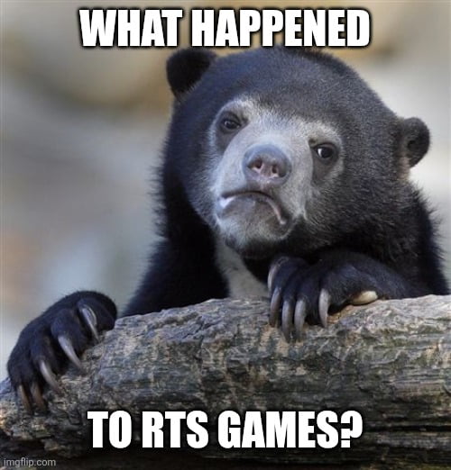 Starcraft, Warcraft, Red Alert, Empire Earth, Supreme Commander, Dawn of War and many others rocked the early 2000, yet the genre seems to have died out completely? Best they could do is a remake of classic AOE. Meanwhile turn based games like Civ ar