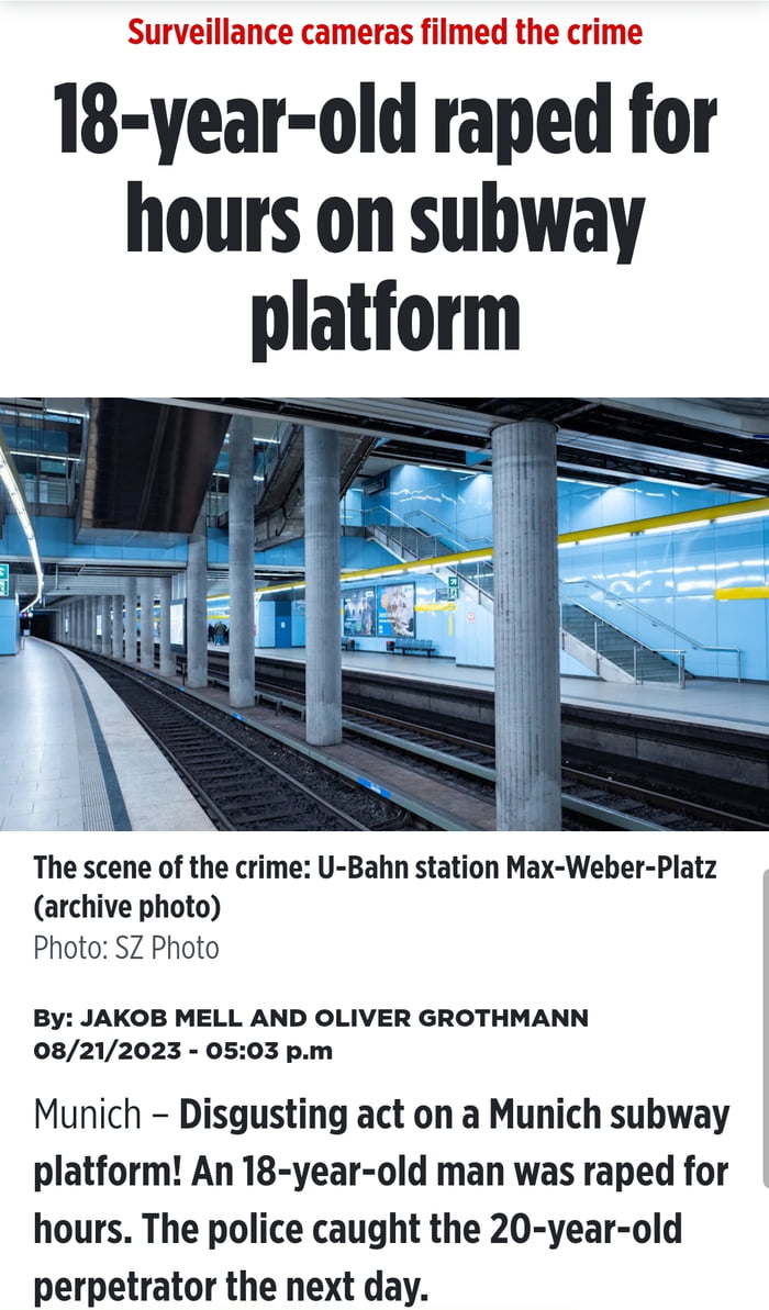 A 20 years old Afghan refugee has raped an 18 year old Man for hours, camera has filmed the complete crime. WTF?! And nobody helped the victim? What is worse, if they don't rape Women, they start rape Man?! WTF Germany?!