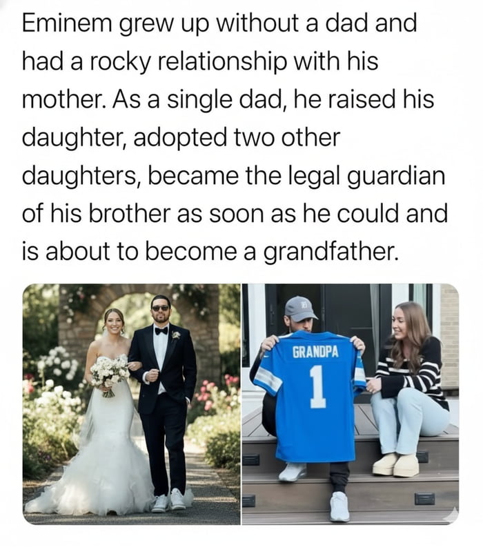 Eminem's journey is truly inspiring