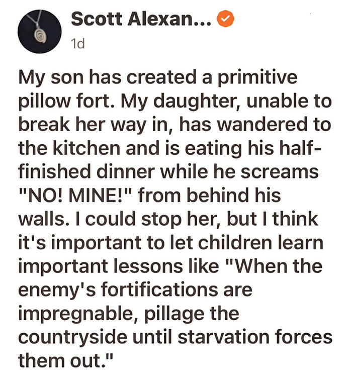 Teaching them young about siege tactics