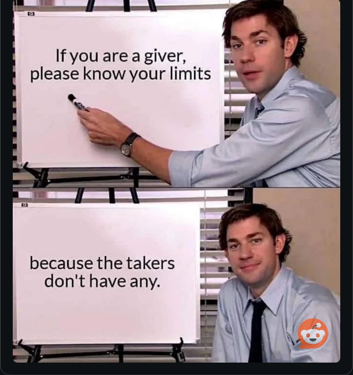 A friendly reminder to all the givers out there