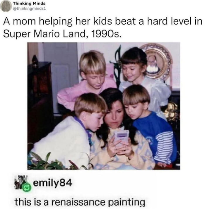 Mom carrying the team to victory, a true masterpiece